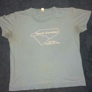 light blue North Carolina t shirt